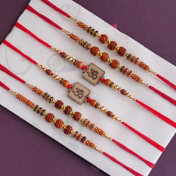 Set of six auspicious Rakhi
