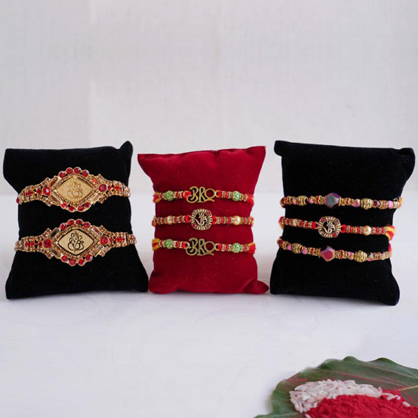 Designer Rakhi Set of Eight