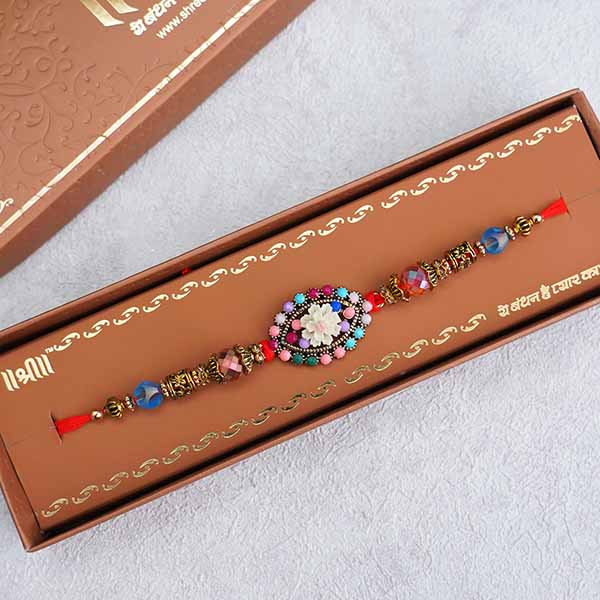 Beaded Designer Rakhi for Brother