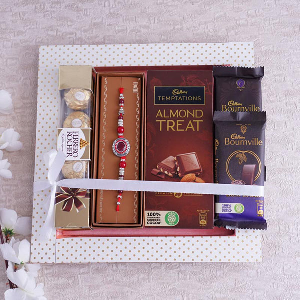 Traditional Rakhi and Chocolate Hamper