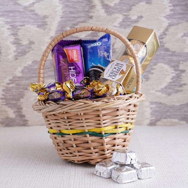 Rakhi Set of Two with Chocolates and Cookies