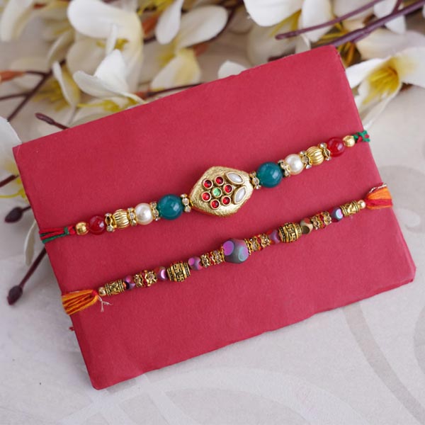 Two Rakhi Set With Chocolates
