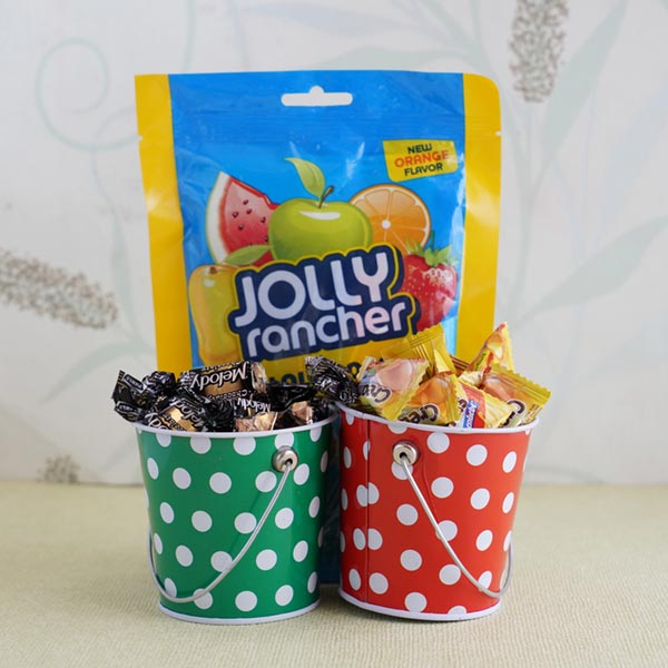 Candy Hamper with Motu Patlu Rakhi