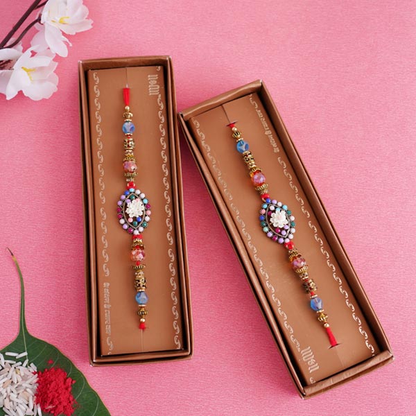 Set of 2 Rakhi with Chocolates