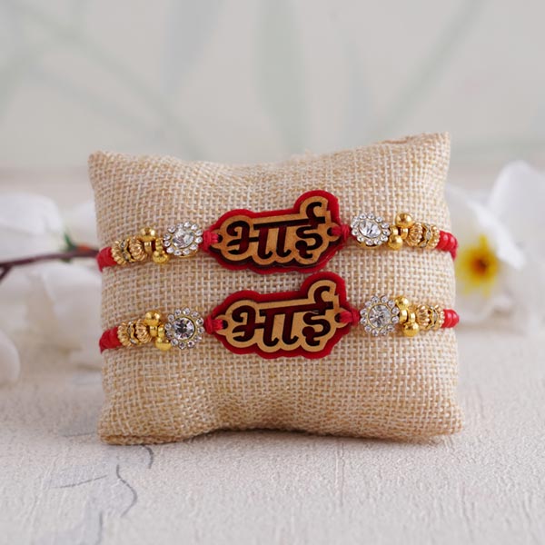 Bhai Rakhi Set of 2 and Chocolate Basket