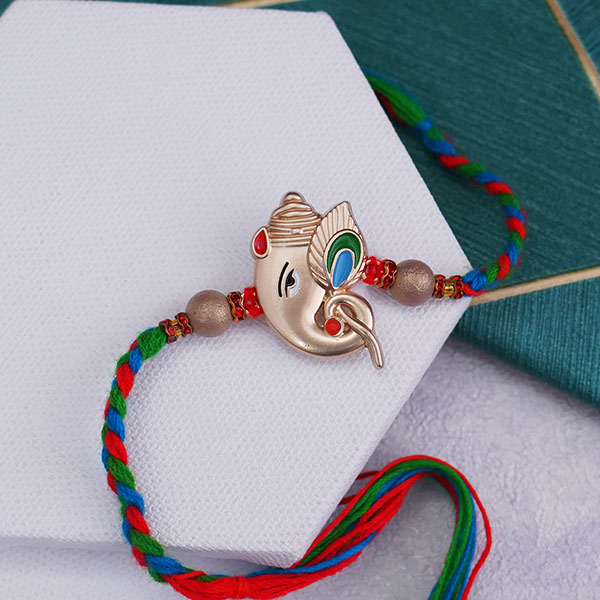 Ganesha Rakhi With Amul Dark Chocolate
