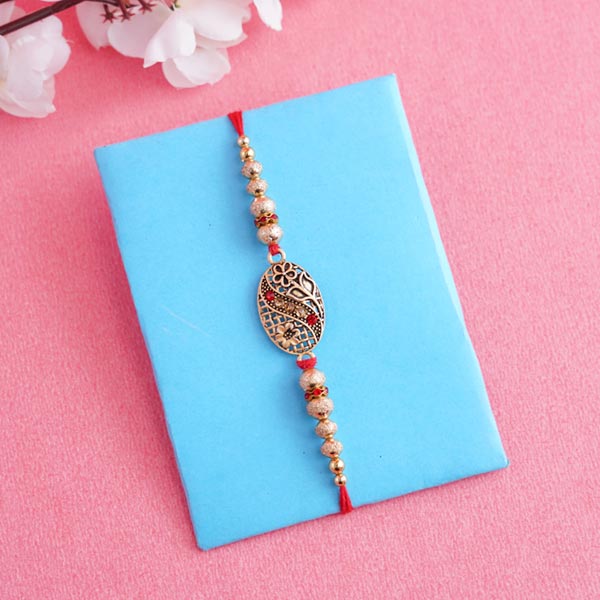 Antique Rakhi with Mug And Chocolates