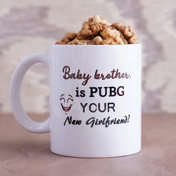 PUBG Rakhi with Mug and Walnuts