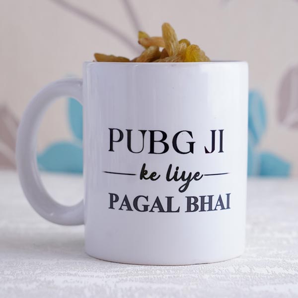 Pubg Rakhi with Mug and Raisins