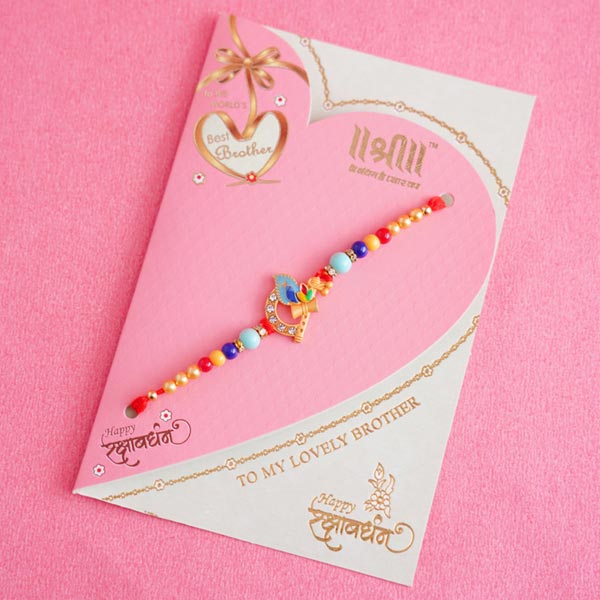 Designer Rakhi Set Combo with Chocolates and Pistas