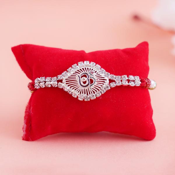 Fancy Rakhi with Puja Thali Combo