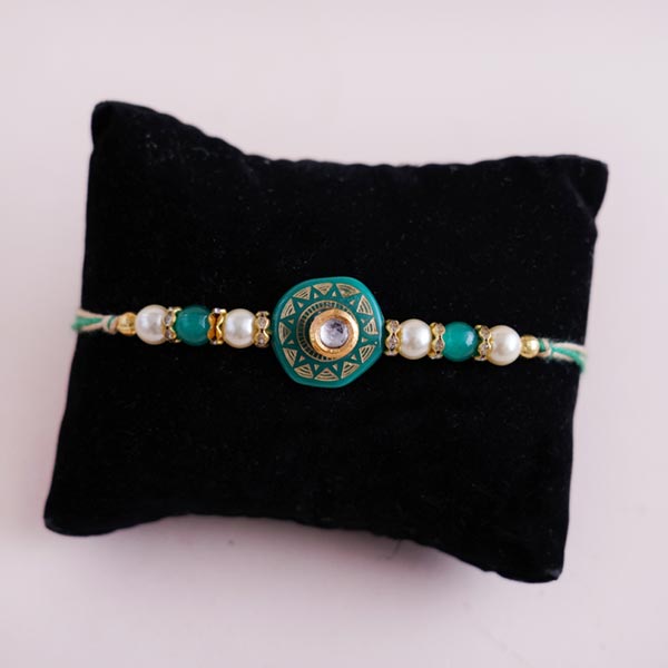 Ethnic Rakhi with Dryfruits and Cookies