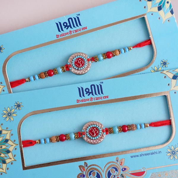 Set of Two Designer Rakhi Combo