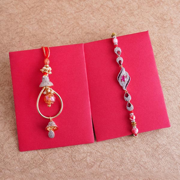 Bhaiya Bhabhi Rakhi with Jade Plant Combo