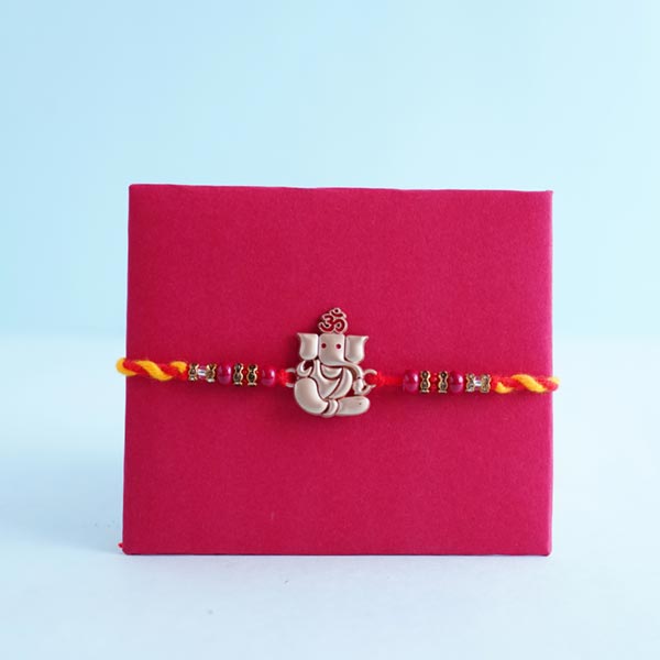 Ganesha Rakhi with Spider Plant and Chocolates