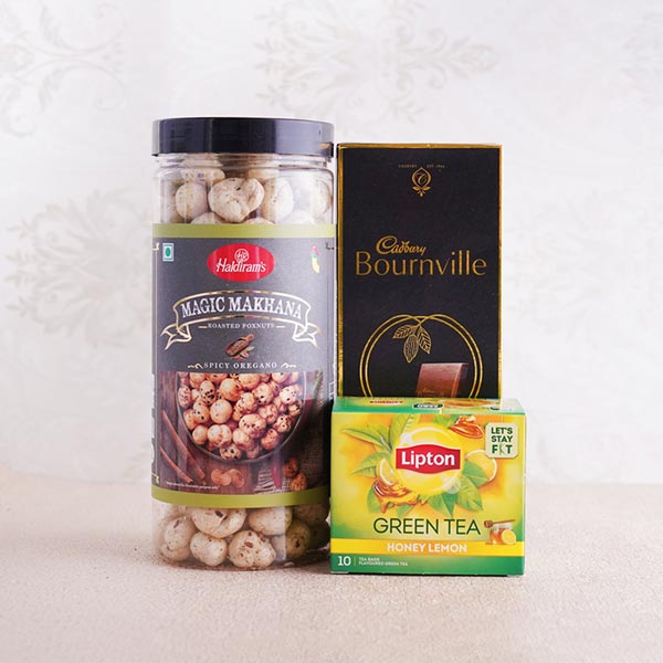 Three Auspicious Rakhis with Money Plant Combo