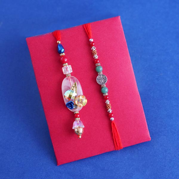Three Brothers’ and Lumba Rakhi with Plants Hamper
