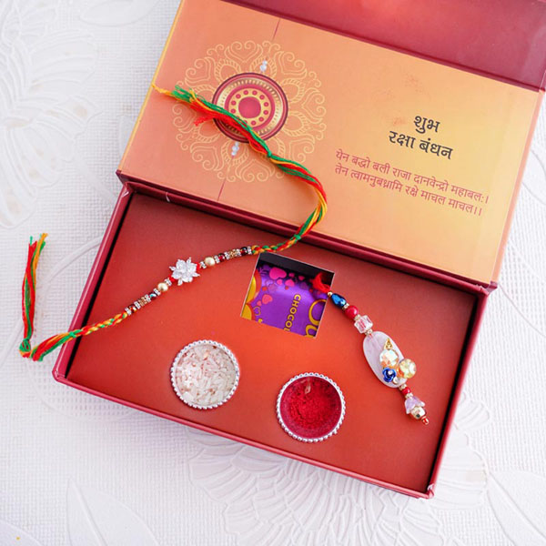 Bhaiya Bhabhi Rakhi with Chocolates Signature Box