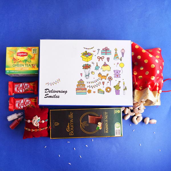 Ganesha Rakhi Signature Box Hamper