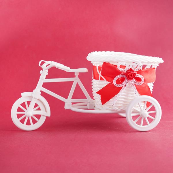 Rudraksha Rakhi with Chocolates and Toy Cycle