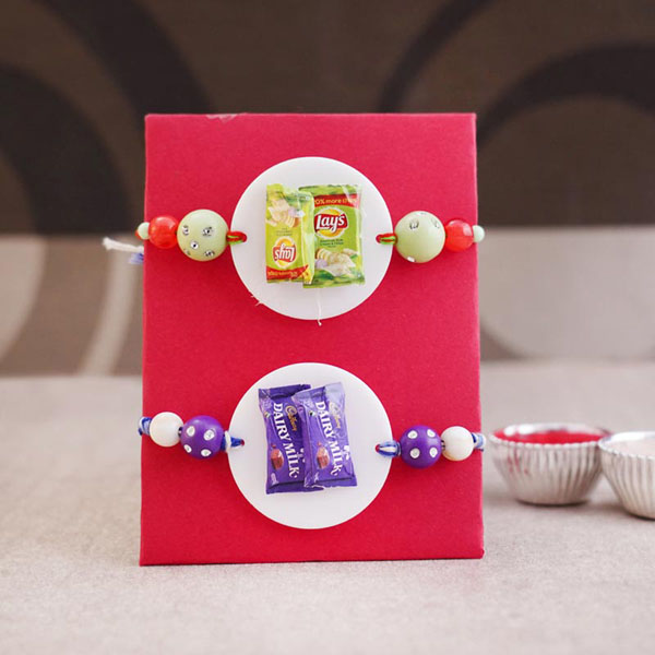 Lays Chips and Dairy Milk Foodie Rakhi