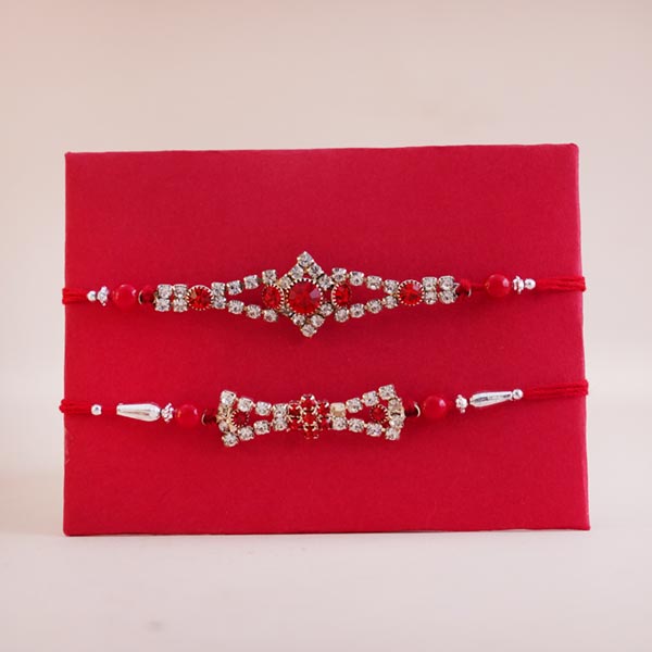 2 Stone Rakhi with Jade Plant Healthy Hamper