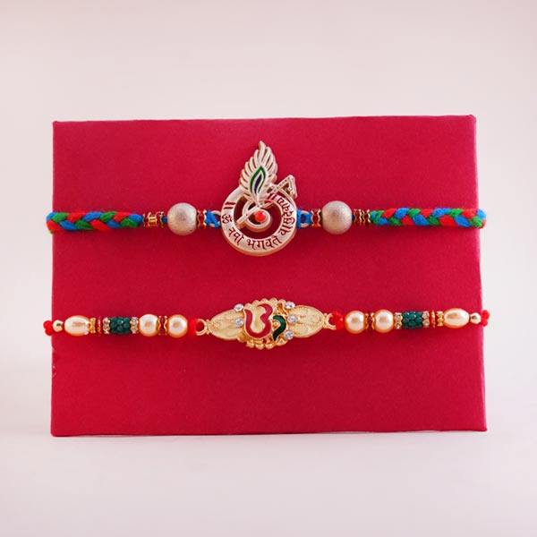 3 DesignerRakhis with Cashews and Snacks