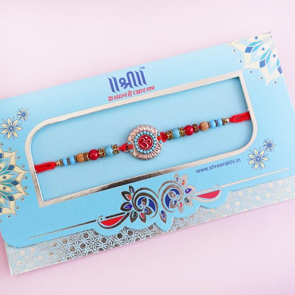 Designer Rakhi and Chocolates with Snacks