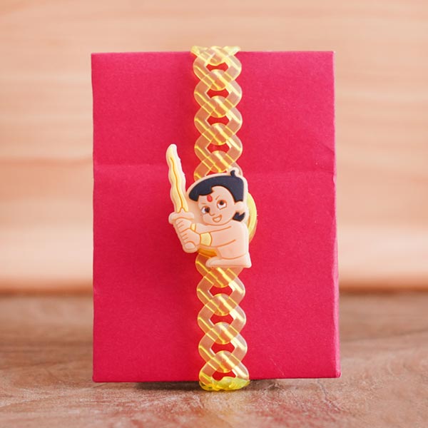 Chota Bheem Rakhi with Kinder Joy and Mug
