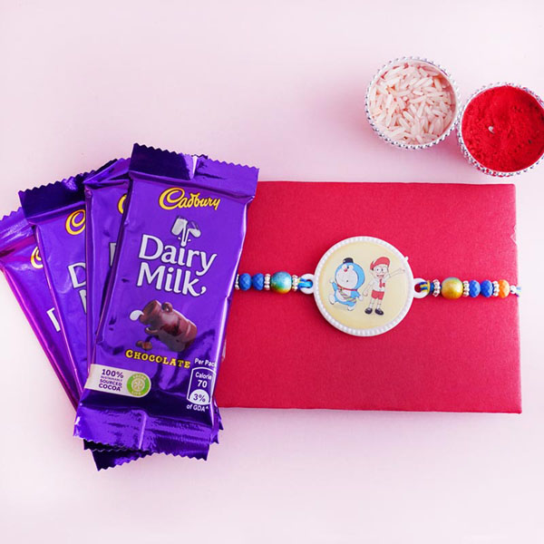 Doremon Kids Rakhi with Chocolates