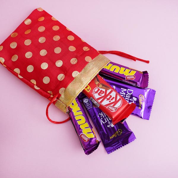 Little Krishna Rakhi with Chocolates
