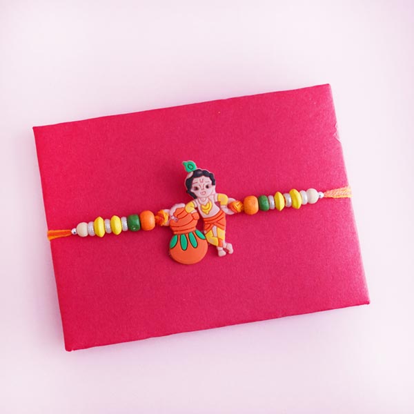 Little Krishna Rakhi with Chocolates
