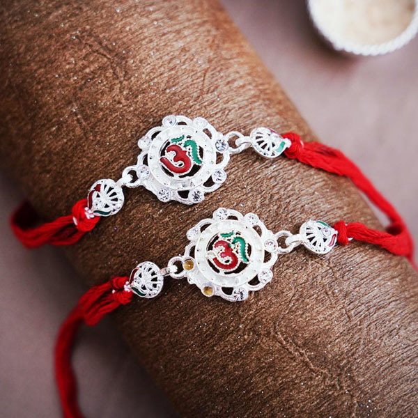 Two Om Rakhis Set