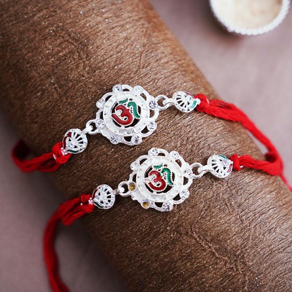Two Om Rakhis Set