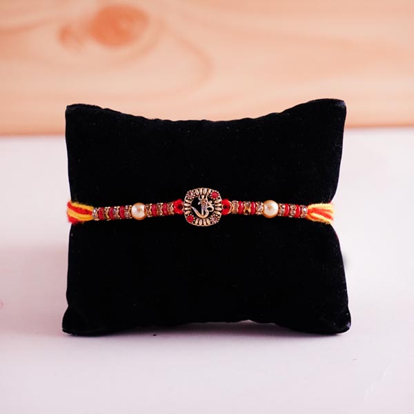 Fancy Rakhi with Cushion and Chocolates