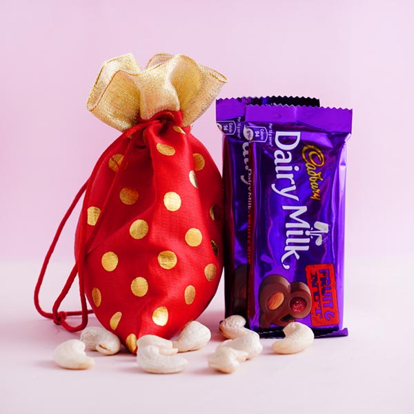 Traditional Rakhi with Cushion Combo
