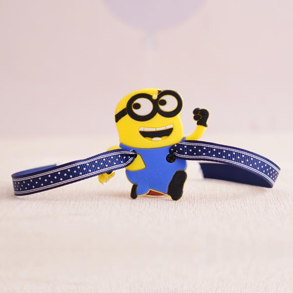 Minion Kids Rakhi and Chocolates