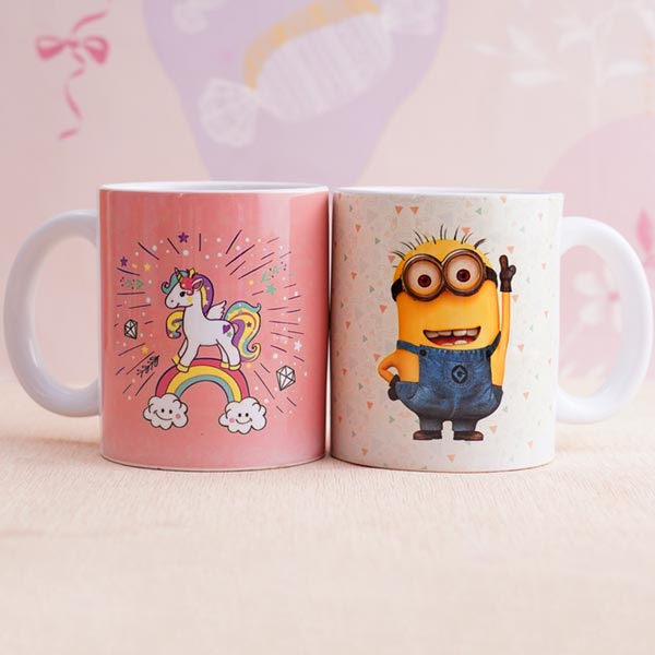 Unicorn and Minion Kids Rakhi Combo