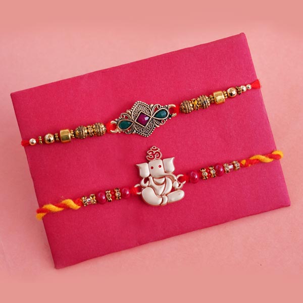 Set of Four Ethnic Rakhi Gift Hamper