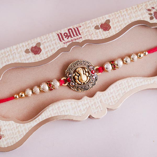 Designer Rakhi Sweets and Snacks Hamper