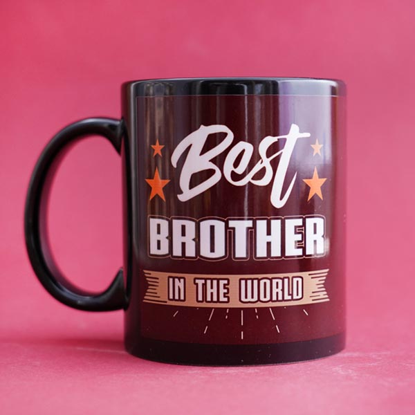 Two Brothers Rakhi with Personalized  Mug and Chocolates