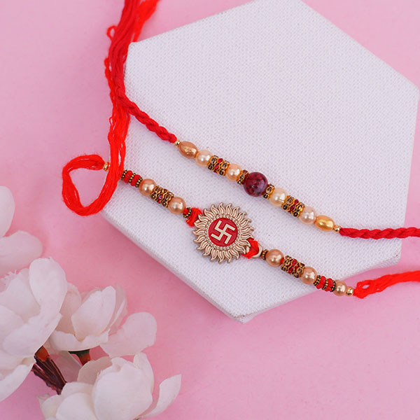 Set of 2 Rakhi with Chocolates