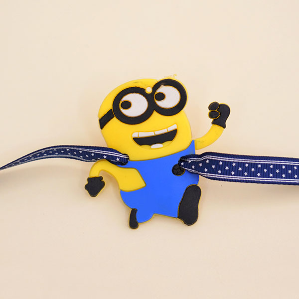 Minion Kids Rakhi with Minion Mug Card N Chocolates