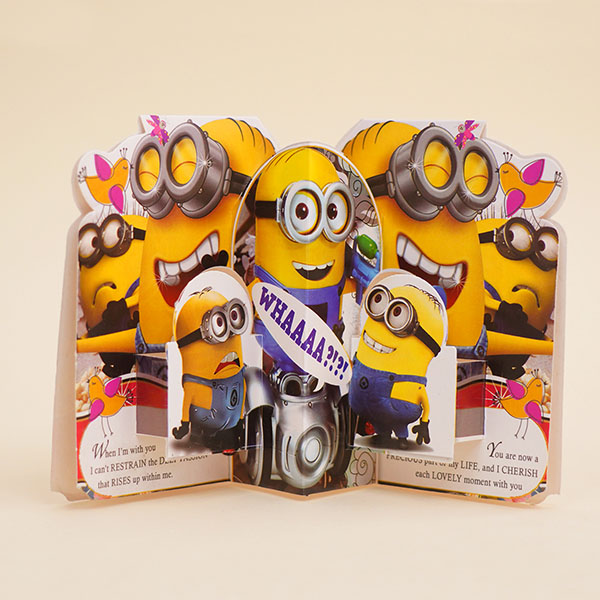 Minion Kids Rakhi with Minion Mug Card N Chocolates