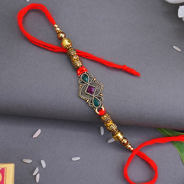 Unique Antique Rakhi for Brother