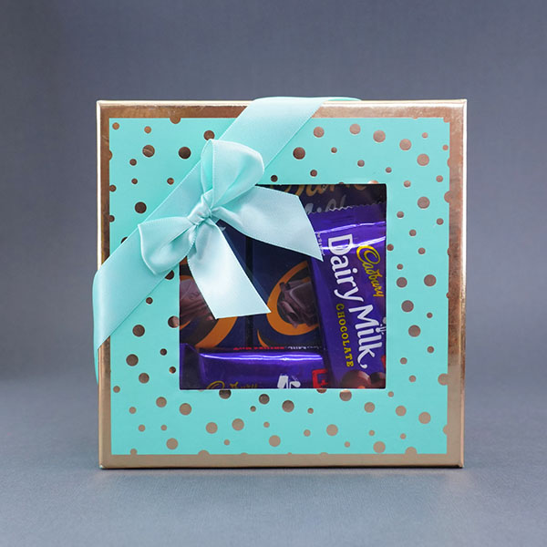 2 Evil Eye Rakhis with Chocolates