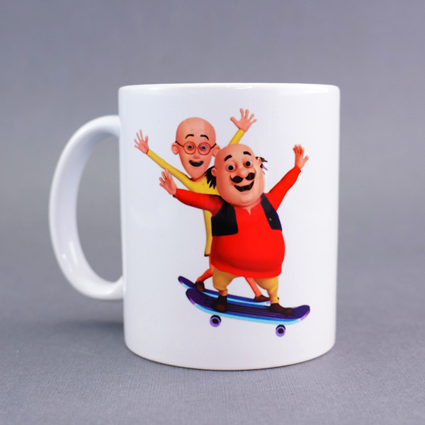 Motu Patlu Kids Rakhi with Mug Combo