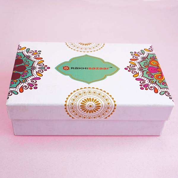 AD Rakhi with The Nut Lounge Dry Fruits in Signature Box