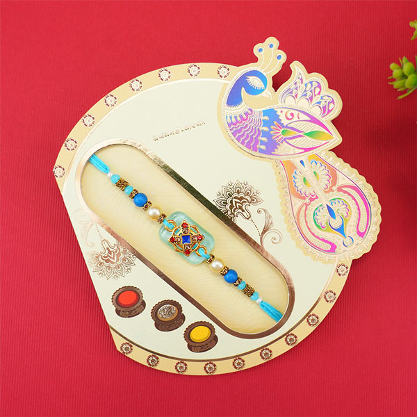 Double Blue Designer Rakhi