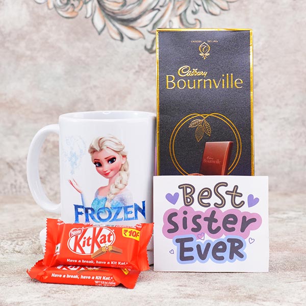 Elsa Mug with Chocolate for Sisters